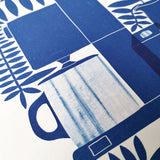 Coffee In Cobalt | A4 Art Print