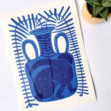 Cobalt Vase | A4 Art Print