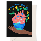 My Heart Goes Out | Greeting Card