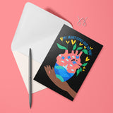 My Heart Goes Out | Greeting Card
