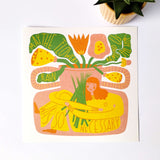 May The Flowers Remind Us | Square Art Print