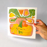 May The Flowers Remind Us | Square Art Print