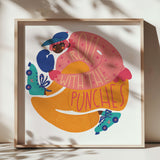 Roll With The Punches | Square Art Print