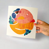 Roll With The Punches | Square Art Print