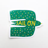 Sail On Bird Sticker