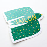 Sail On Bird Sticker