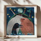 Under The Moonlit Sky | Square Art Print