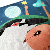 Under The Moonlit Sky | Square Art Print