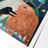 Under The Moonlit Sky | Square Art Print