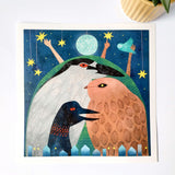 Under The Moonlit Sky | Square Art Print