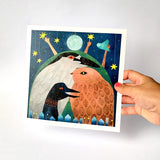 Under The Moonlit Sky | Square Art Print